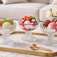 بستنی خوری پایه کوتاه جنوا DeliGlass